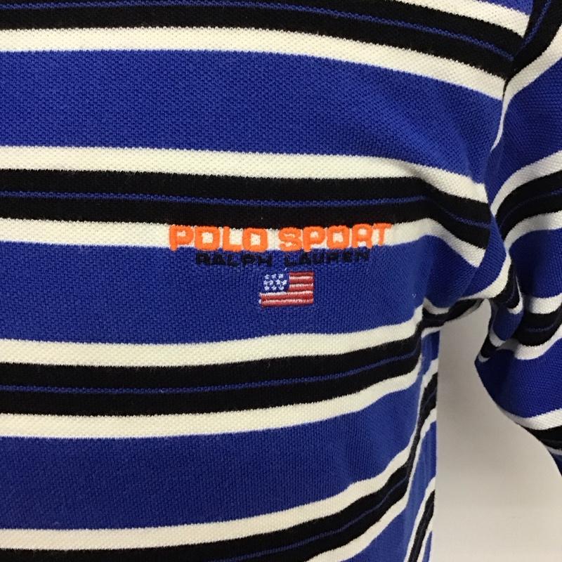 ポロスポーツラルフローレン POLOSPORT ポロシャツ 半袖 ボーダー 90年代 S ボーダー柄 X ロゴ、文字 マルチカラー / マルチカラー /  メンズ USED 古着 中古 10111997