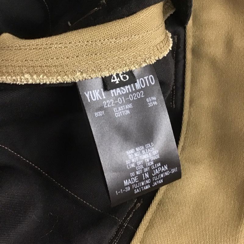 ユウキハシモト YUKI HASHIMOTO パンツ ワークパンツ、ペインターパンツ 222-01-0202 TWISTED WORK PANTS WITH POLAROID タグ付き 46 プリント ベージュ / ベージュ /  メンズ USED 古着 中古 10140203
