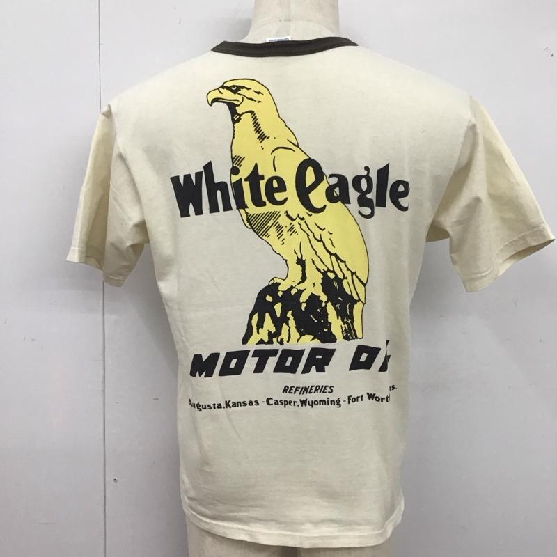 ブートレガーズ BOOTLEGGERS Tシャツ 半袖 半袖カットソー プリントTシャツ クルーネックカットソー M ロゴ、文字 白 / ホワイト /  メンズ USED 古着 中古 10125331