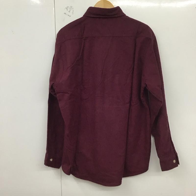 ファイブブラザー FIVE BROTHER シャツ、ブラウス 長袖 長袖シャツ 90s usa製 シャモアクロス L 無地 えんじ / ワインレッド /  メンズ USED 古着 中古 10128690