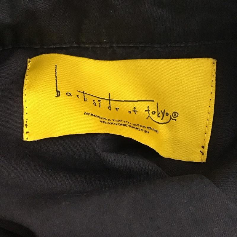 バックサイドオブトーキョー backside of tokyo シャツ、ブラウス 長袖 長袖シャツ カラーシャツ ポケットシャツ 長袖カットソー プリントシャツ FREE プリント 黒 / ブラック /  メンズ USED 古着 中古 10124459