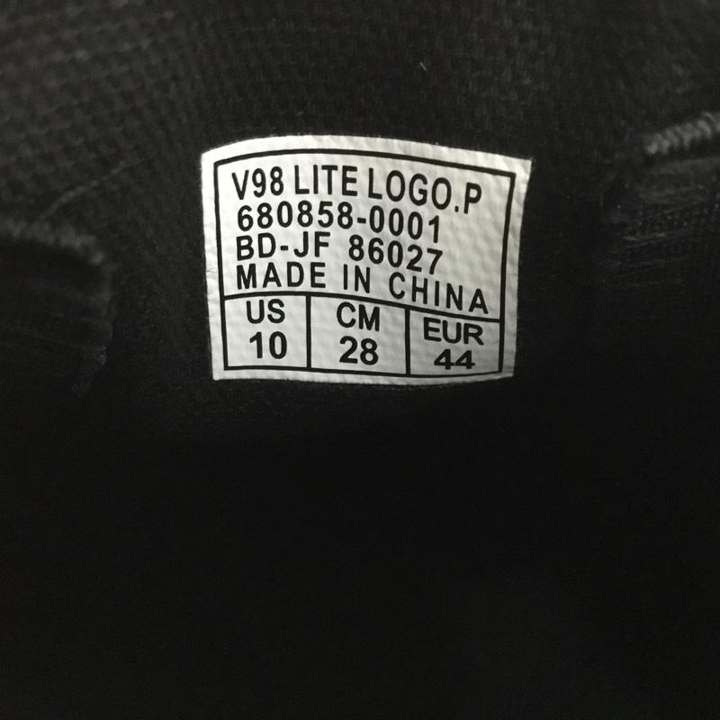 バンズ VANS スリッポン スリッポン V98 LITE LOGO.P 軽量 28cm 箱有 スニーカー 28.0cm 総柄 黒 / ブラック / X 白 / ホワイト /  メンズ USED 古着 中古 10141544