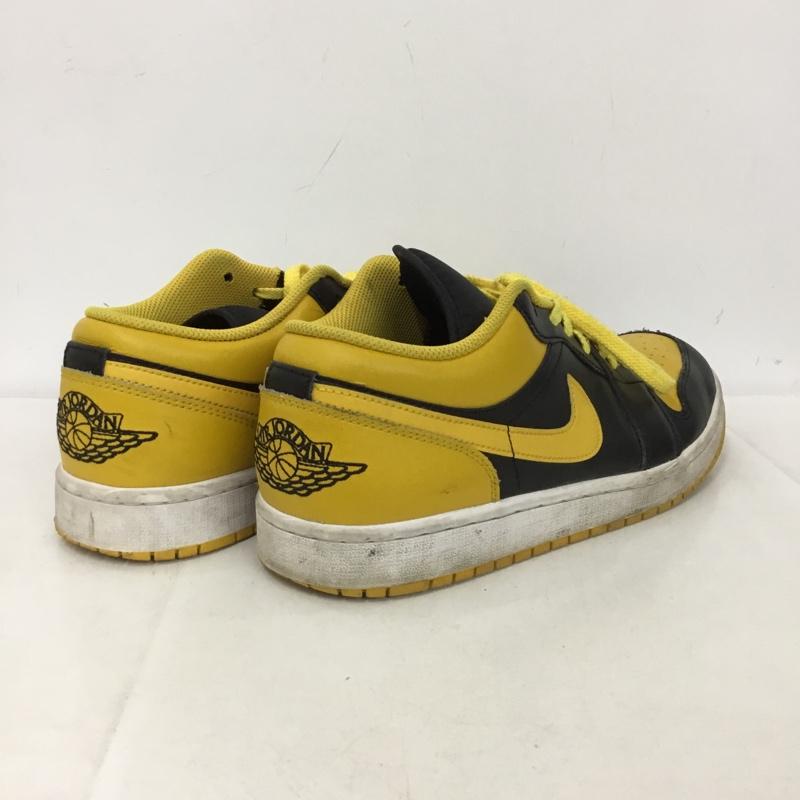 ナイキ NIKE スニーカー スニーカー 553558-072 AIR JORDAN 1 LOW 28cm 28.0cm ロゴ、文字 黒 / ブラック / X 黄 / イエロー /  メンズ USED 古着 中古 10150374