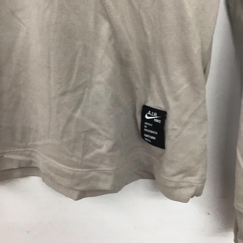 ナイキ NIKE カットソー 長袖 ao0653-033 長袖カットソー プリントTシャツ クルーネック S ロゴ、文字 灰 / グレー /  メンズ USED 古着 中古 10133678