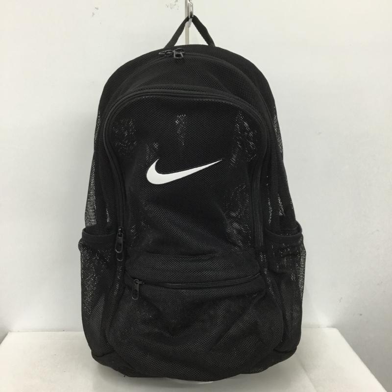ナイキ NIKE リュックサック、デイパック リュックサック、デイバッグ CW6220 010 メッシュ デイパック ワンポイント 黒 / ブラック /  メンズ USED 古着 中古 10147457