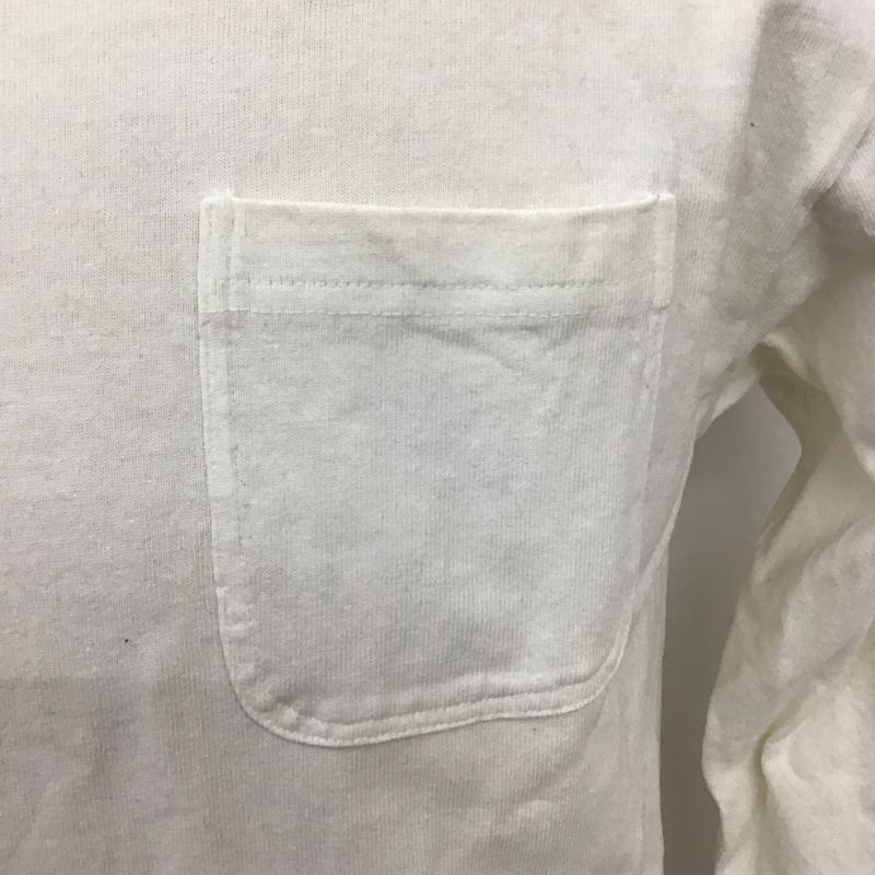 ザノースフェイス THE NORTH FACE Tシャツ 長袖 NT81732 PIGMENT DYE TEE ロンT L ロゴ、文字 アイボリー / アイボリー /  メンズ USED 古着 中古 10115598