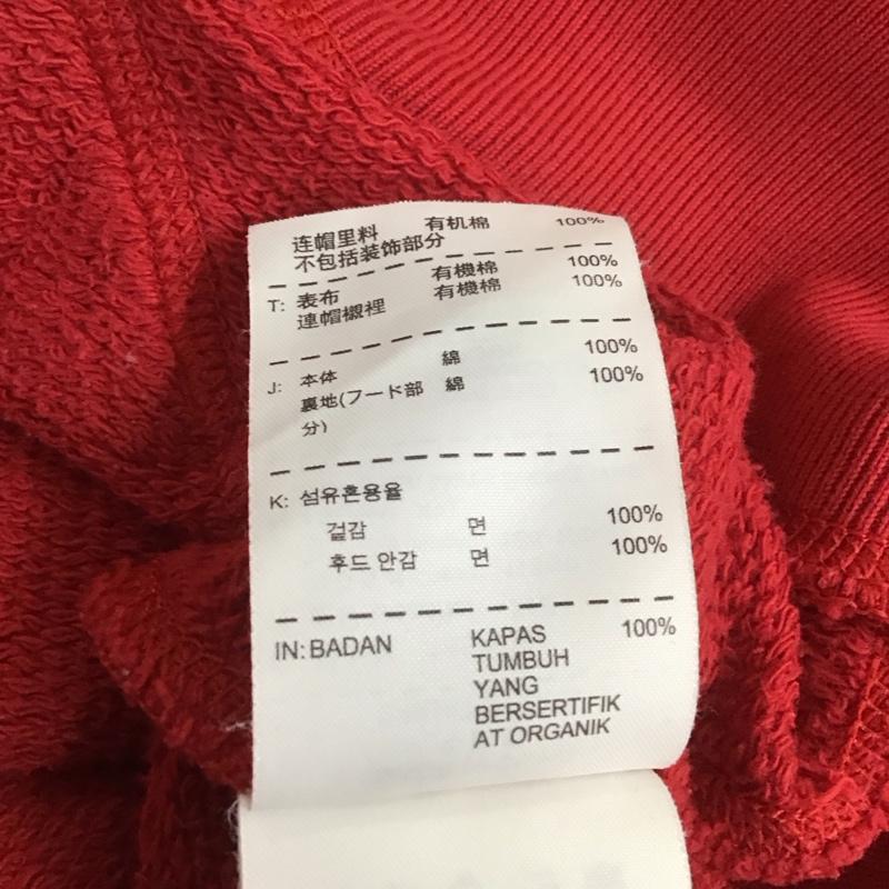 ナイキ NIKE パーカー 長袖 ジップパーカー XXL ロゴ、文字 赤 / レッド /  メンズ USED 古着 中古 10108156