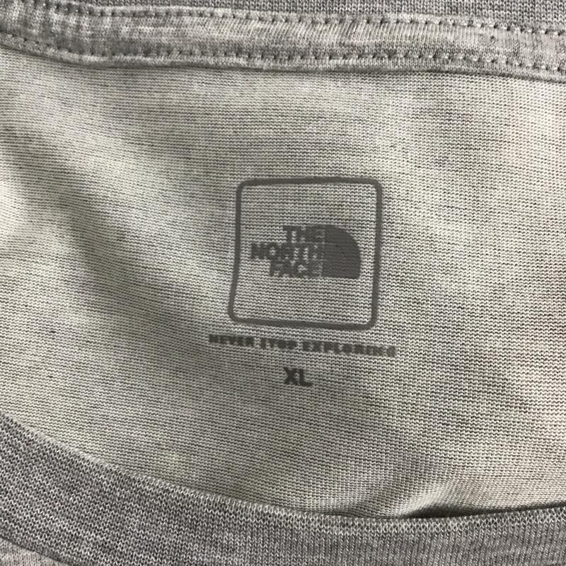 ザノースフェイス THE NORTH FACE Tシャツ 半袖 nt31622 トレッキング半袖Tシャツ 半袖カットソー プリントTシャツ XL ロゴ、文字 灰 / グレー /  メンズ USED 古着 中古 10127424