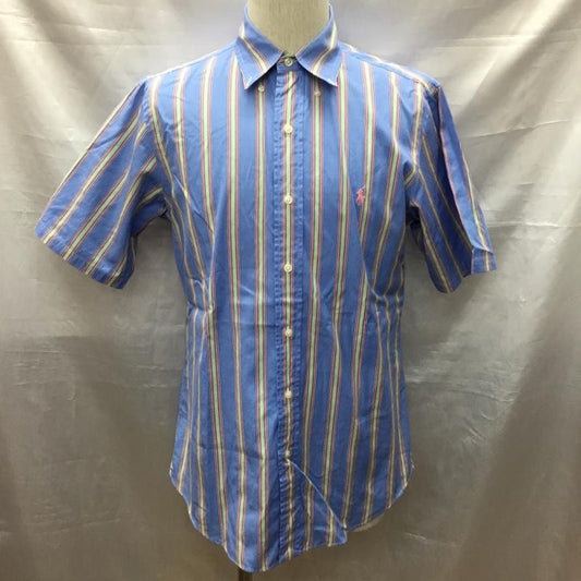 ラルフローレン RALPHLAUREN シャツ、ブラウス 半袖 ボタンダウン ストライプ S ワンポイント マルチカラー / マルチカラー /  メンズ USED 古着 中古 10117199