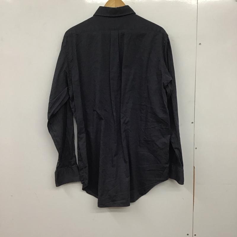ヨウジヤマモト Yohji Yamamoto シャツ、ブラウス 長袖 長袖シャツ 総柄シャツ カラーシャツ L 総柄 紺 / ネイビー /  メンズ USED 古着 中古 10145044