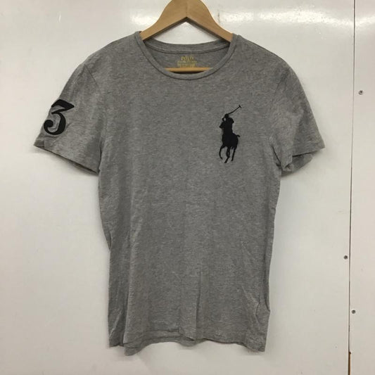 ポロラルフローレン POLO RALPH LAUREN Tシャツ 半袖 半袖カットソー プリントTシャツ クルーネックカットソー XS ロゴ、文字 灰 / グレー /  レディース USED 古着 中古 10134049