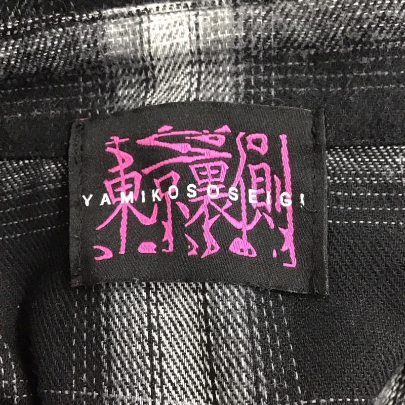 バックサイドオブトーキョー backside of tokyo シャツ、ブラウス 長袖 長袖シャツ カラーシャツ 長袖カットソー チェックシャツ M チェック 白 / ホワイト / X 黒 / ブラック /  メンズ USED 古着 中古 10124462