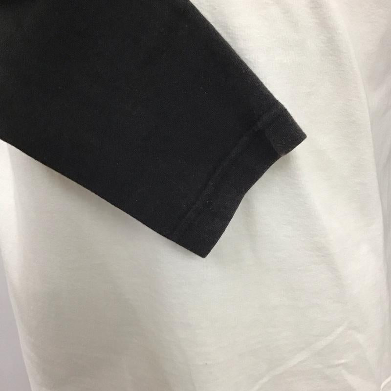 クリームソーダ CREAMSODA Tシャツ 長袖 40周年 S プリント X ロゴ、文字 白 / ホワイト / X 黒 / ブラック /  メンズ USED 古着 中古 10119871