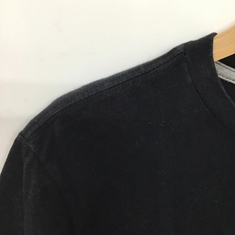 ボルコム VOLCOM Tシャツ 半袖 半袖カットソー プリントTシャツ クルーネックカットソー M ロゴ、文字 黒 / ブラック /  メンズ USED 古着 中古 10149192