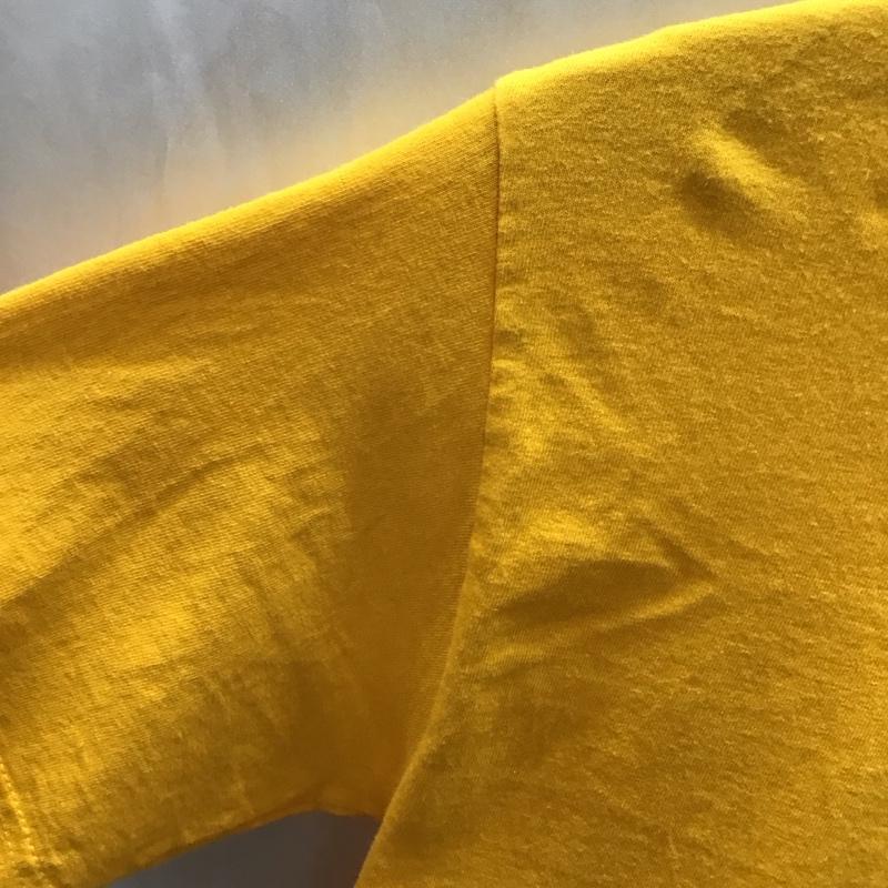 チャンピオン Champion Tシャツ 半袖 クルーネック S ワンポイント 橙 / オレンジ /  メンズ USED 古着 中古 10115548