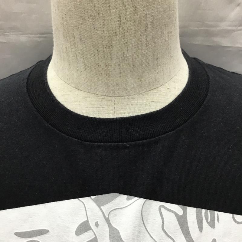 エーエイプバイアベイシングエイプ AAPE BY A BATHING APE Tシャツ 半袖 クルーネック プリント M ロゴ、文字 黒 / ブラック /  メンズ USED 古着 中古 10119802