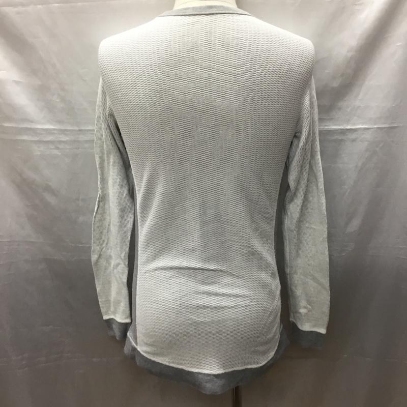 フラットヘッド FLATHEAD カットソー 長袖 長袖カットソー クルーネックカットソー ロングスリーブカットソー プリントTシャツ 40 プリント 灰 / グレー /  メンズ USED 古着 中古 10115230