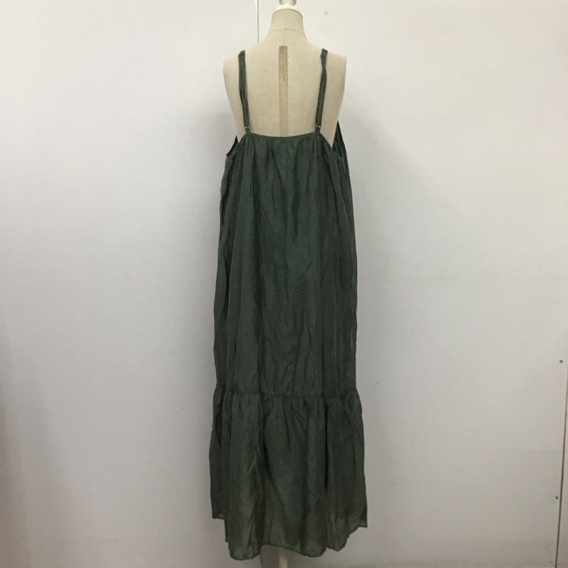 アントマリーズ Aunt Marie s ワンピース ロングスカート AMIZI082001 キャミワンピース M 無地 緑 / グリーン /  レディース USED 古着 中古 10114026