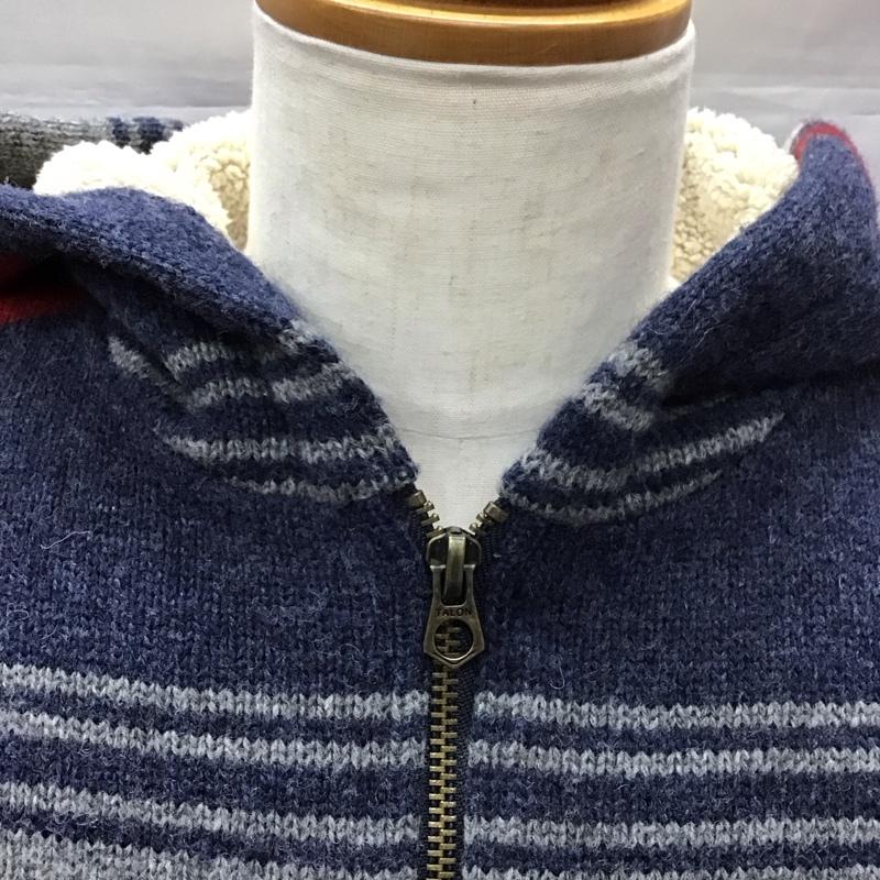 エディーバウアー Eddie Bauer パーカー 長袖 ジップアップパーカー 長袖パーカー フード付きボアパーカー M ボーダー柄 マルチカラー / マルチカラー /  メンズ USED 古着 中古 10113242