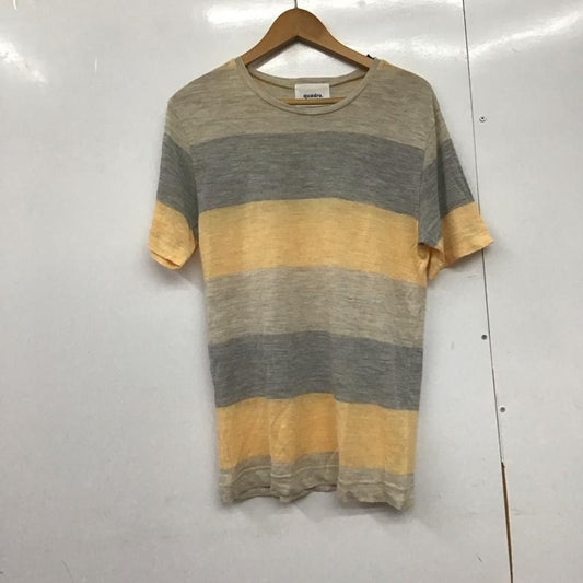 クオドロ quadro シャツ、ブラウス 半袖 半袖カットソー プリントTシャツ クルーネックカットソー 3 ボーダー柄 マルチカラー / マルチカラー /  メンズ USED 古着 中古 10143484