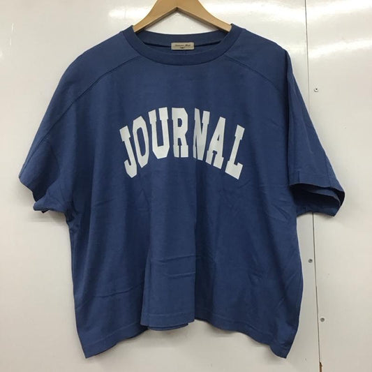 サマンサモスモス Samansa Mos2 Tシャツ 半袖 1211314 ロゴプリントゆるTシャツ FREE ロゴ、文字 青 / ブルー /  レディース USED 古着 中古 10144106