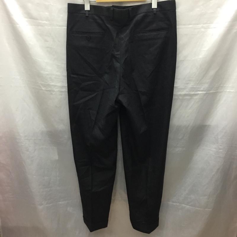 ブルックスブラザーズ BROOKS BROTHERS パンツ スラックス スラックスパンツ ワイドパンツ カジュアルパンツ センタータックパンツ 36 無地 黒 / ブラック /  メンズ USED 古着 中古 10122265