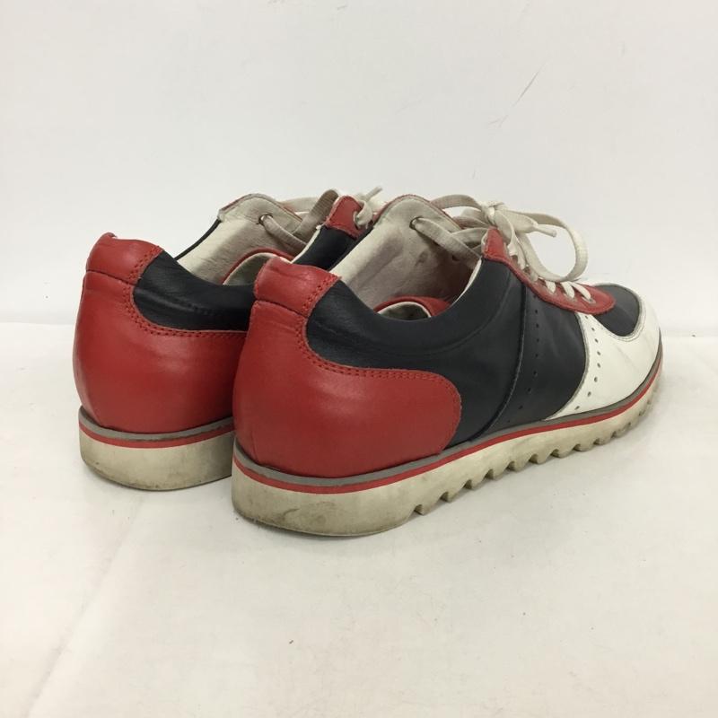 古着 USED スニーカー スニーカー GIANFRANCO LATTANZI 40 2733 無地 赤 / レッド / X 白 / ホワイト / X 紺 / ネイビー /  メンズ USED 古着 中古 10149455
