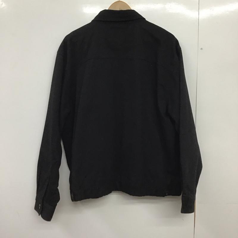 ディッキーズ Dickies ジャケット、上着 ジャンパー、ブルゾン ジップアップジャケット アウター カジュアルジャケット XL ロゴ、文字 黒 / ブラック /  メンズ USED 古着 中古 10148772