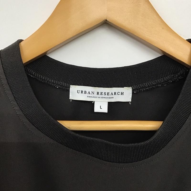 アーバンリサーチ URBAN RESEARCH カットソー 半袖 半袖カットソー 無地Tシャツ クルーネックカットソー L 無地 黒 / ブラック /  メンズ USED 古着 中古 10142589
