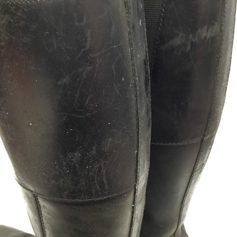 ドクターマーチン Dr.Martens ブーツ 一般 AW006 UK4 ロングブーツ サイドファスナー US：6 無地 黒 / ブラック /  レディース USED 古着 中古 10106873