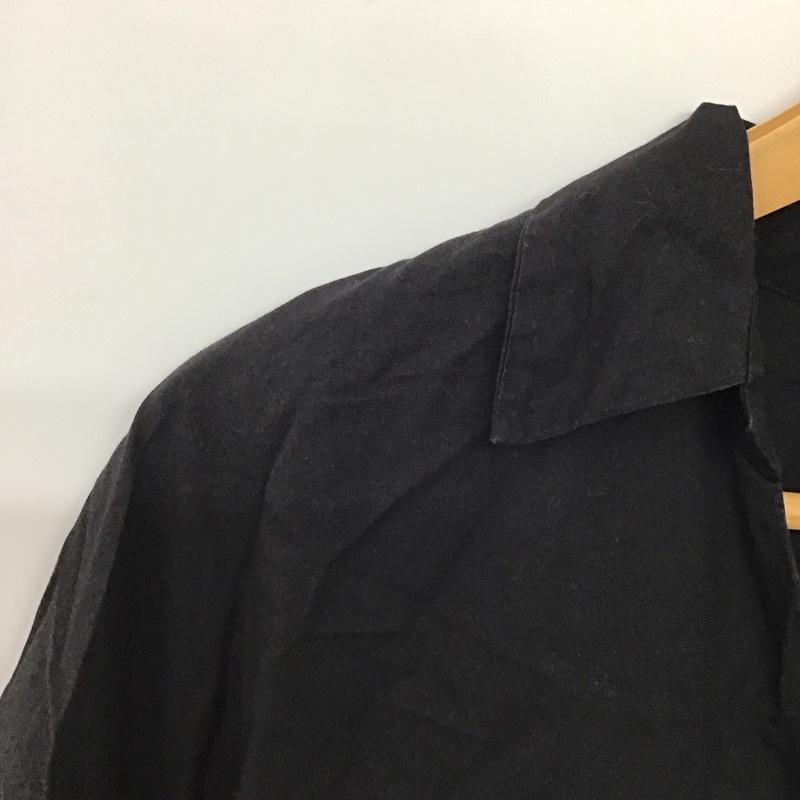 ザラ ZARA シャツ、ブラウス 半袖 M 無地 黒 / ブラック /  レディース USED 古着 中古 10142921