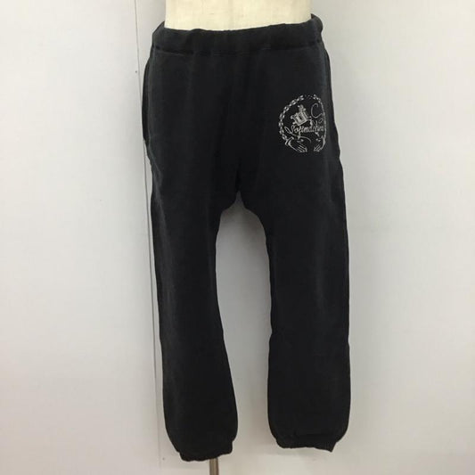 ソフトマシーン Softmachine パンツ ワークパンツ、ペインターパンツ スウェットパンツ ジャージ カジュアルパンツ ワイドパンツ L ロゴ、文字 黒 / ブラック /  メンズ USED 古着 中古 10116370