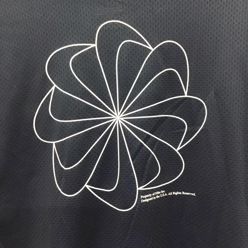 ナイキ NIKE Tシャツ 半袖 AQ4931-492 DRI-FIT パックプリント スポーツウェア トレーニングウェア タグ付き L ロゴ、文字 紺 / ネイビー /  メンズ USED 古着 中古 10135576