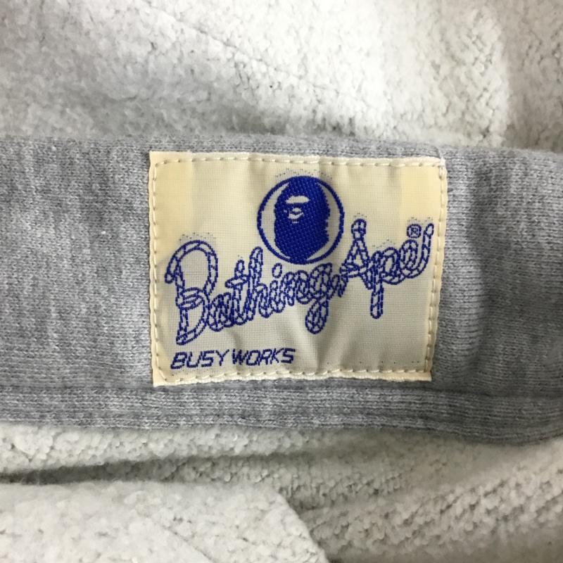 アベイシングエイプ A BATHING APE パンツ ワークパンツ、ペインターパンツ スウェットパンツ ジャージ カジュアルパンツ ワイドパンツ L ロゴ、文字 灰 / グレー /  メンズ USED 古着 中古 10109471