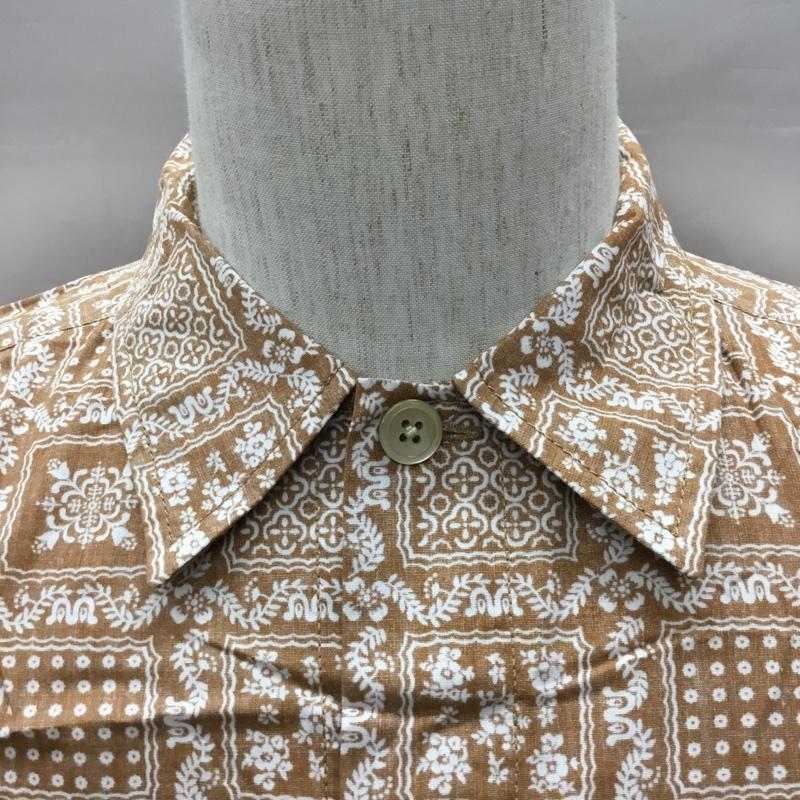 レインスプーナー reyn spooner シャツ、ブラウス 長袖 3211-699-2381 コットン ハワイ S 総柄 茶 / ブラウン / X 白 / ホワイト /  メンズ USED 古着 中古 10111581