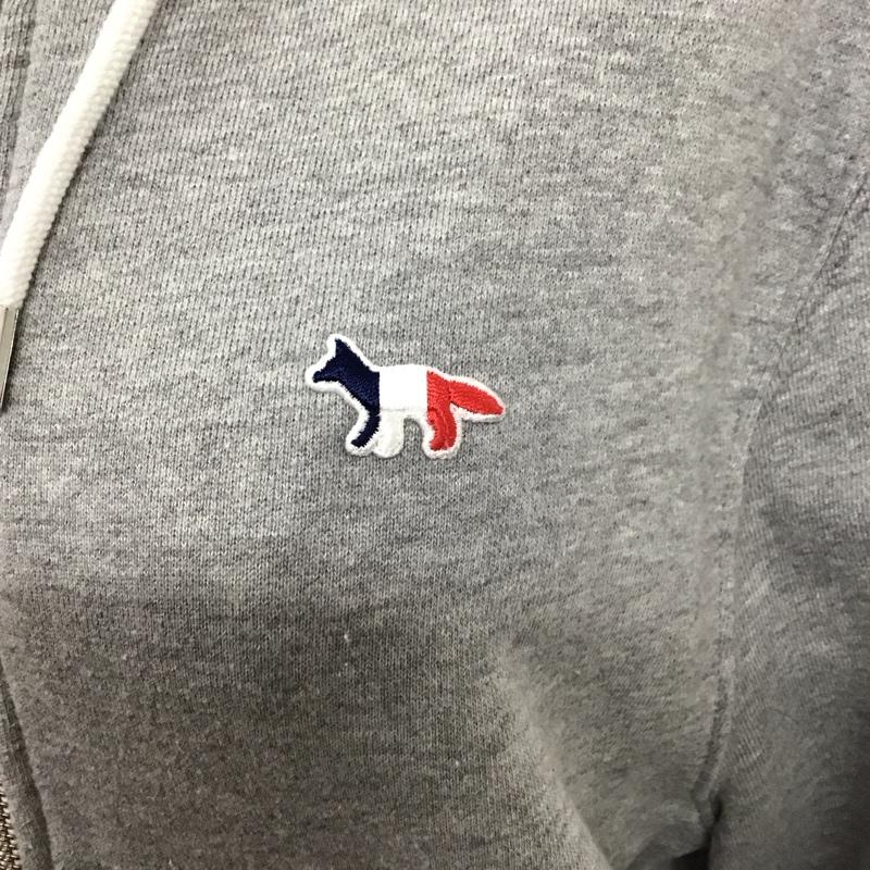 メゾンキツネ MAISON KITSUNE パーカー 長袖 AW00304KM0001 ジップパーカー S 無地 灰 / グレー /  レディース USED 古着 中古 10124032