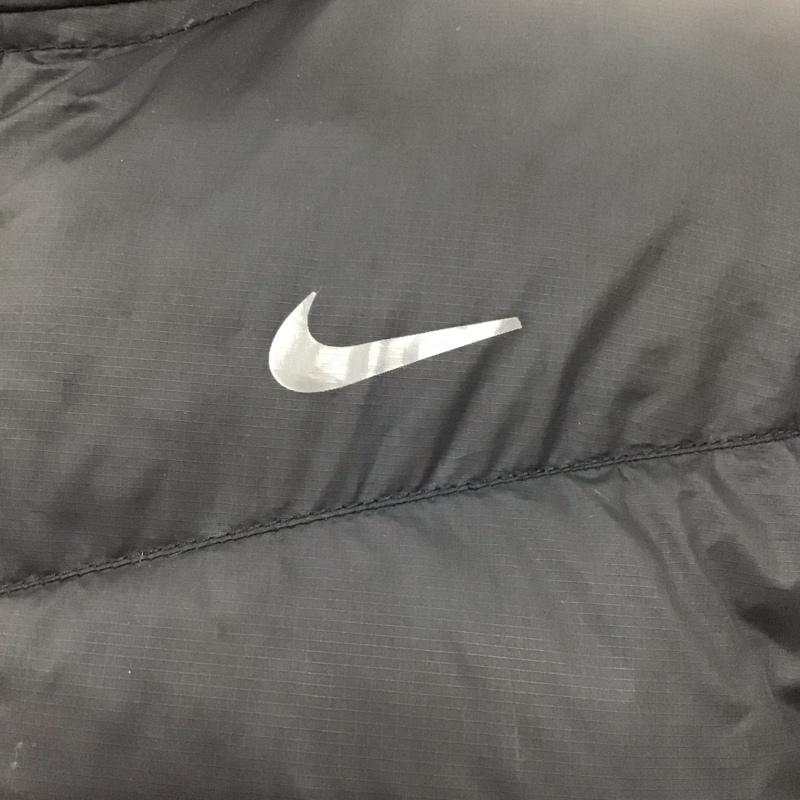 ナイキ NIKE ジャケット、上着 ジャンパー、ブルゾン 347698-010 ダウン フェザー M ロゴ、文字 黒 / ブラック /  メンズ USED 古着 中古 10121322