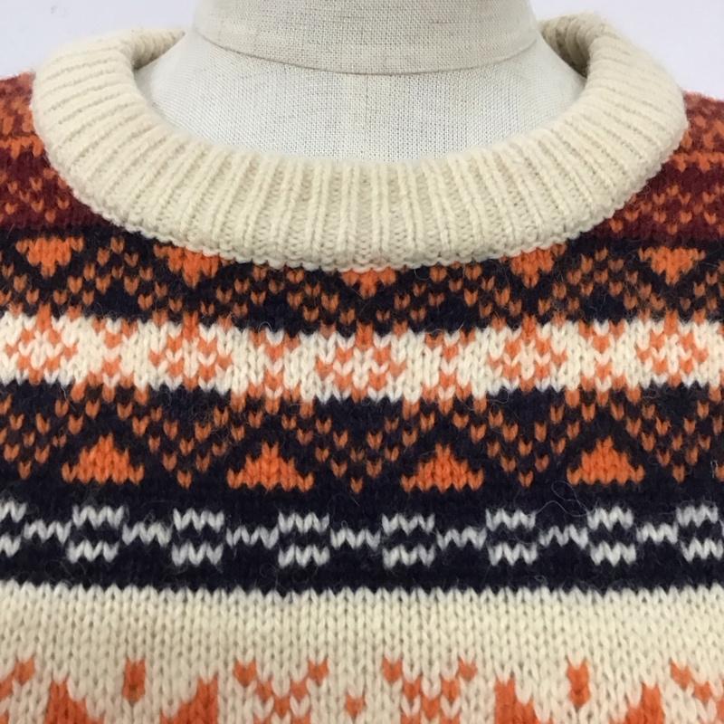 ビームス ハート BEAMS HEART ニット、セーター 長袖 長袖ニットカットソー ニット セーター クルーネックニット プリント マルチカラー / マルチカラー /  レディース USED 古着 中古 10116610
