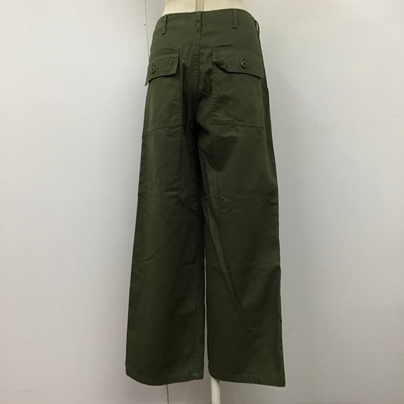 アングリッド Ungrid パンツ ワークパンツ、ペインターパンツ 111840713601-02 ウォッシュベイカーパンツ S 無地 カーキ / カーキ /  レディース USED 古着 中古 10120592