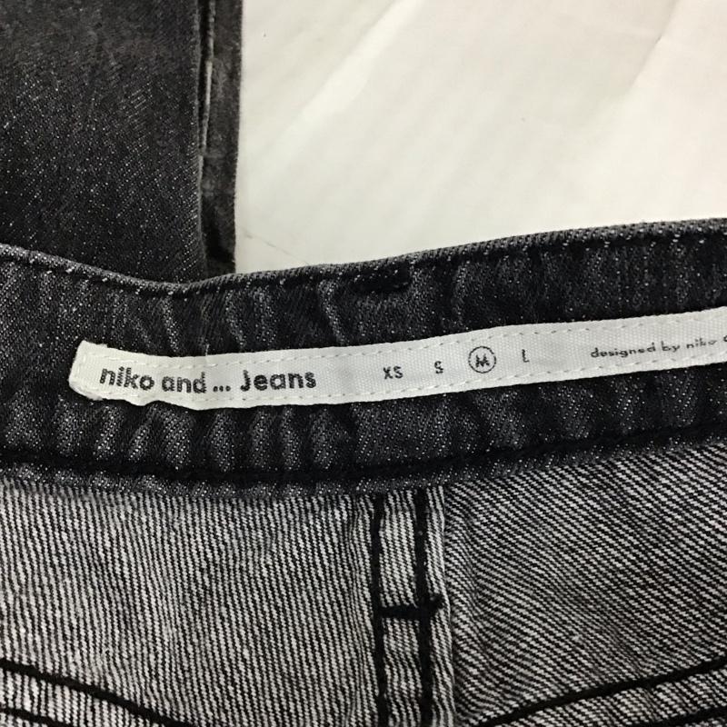 ニコアンド niko and... パンツ デニム、ジーンズ ST65DL03SW M 無地 黒 / ブラック /  レディース USED 古着 中古 10120595