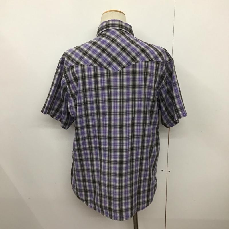 ラングラー Wrangler シャツ、ブラウス 半袖 L チェック マルチカラー / マルチカラー /  メンズ USED 古着 中古 10128317