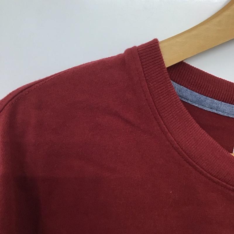 エディーバウアー Eddie Bauer カットソー 長袖 長袖カットソー M 無地 えんじ / ワインレッド /  メンズ USED 古着 中古 10143185