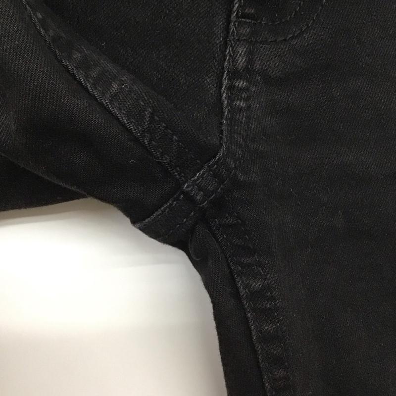ザラ ZARA パンツ デニム、ジーンズ スキニー ストレッチ 36 無地 黒 / ブラック /  レディース USED 古着 中古 10139603
