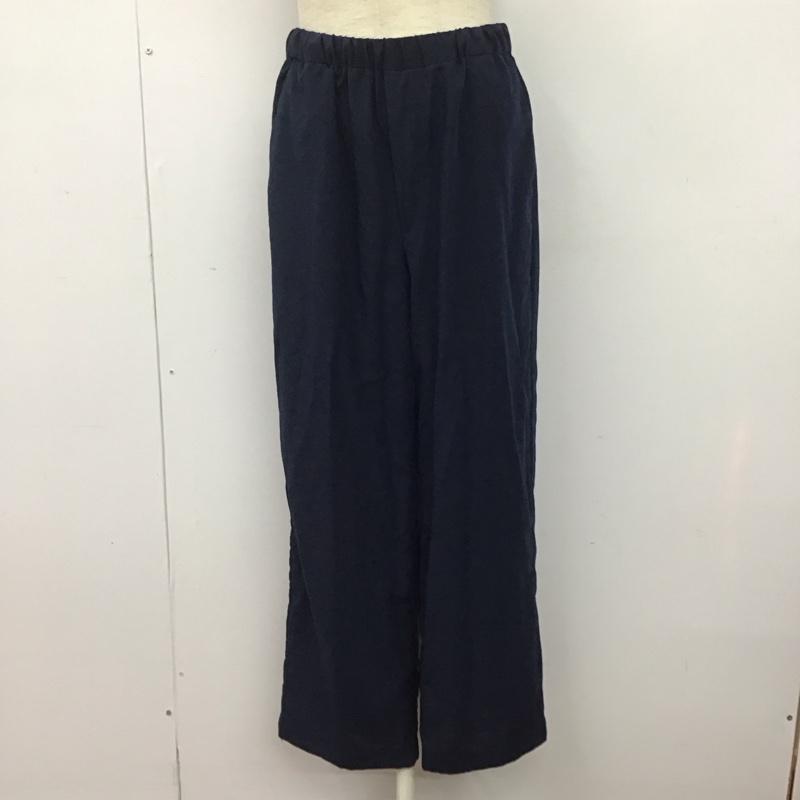 サニーレーベル Sonny Label セットアップ セットアップ LA05-26K032 半袖シャツ ノーカラーシャツ イージーパンツ セット FREE 無地 紺 / ネイビー /  レディース USED 古着 中古 10147166