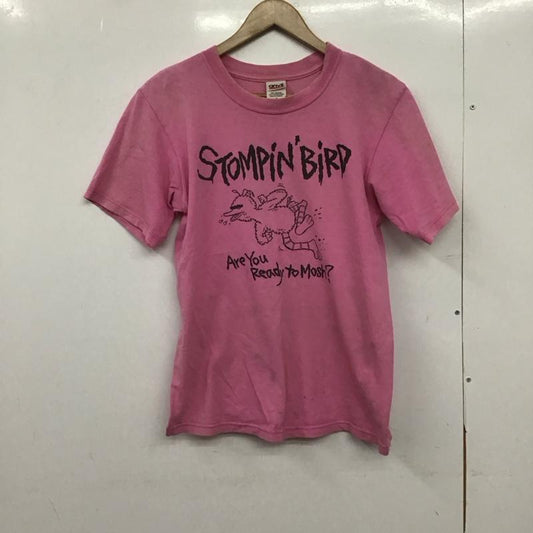 古着 USED Tシャツ 半袖 半袖カットソー プリントTシャツ クルーネックカットソー S プリント 桃 / ピンク /  メンズ USED 古着 中古 10148241