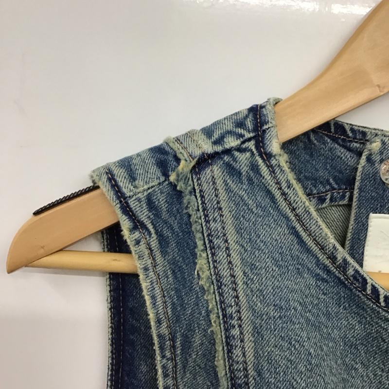 ザラ ZARA ワンピース ミニスカート デニム タグ付 S 無地 水色 / ライトブルー /  レディース USED 古着 中古 10151268