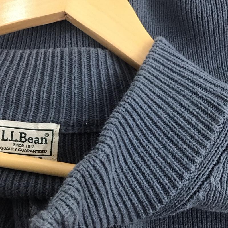 エルエルビーン L.L.Bean ニット、セーター 長袖 ジップアップニットジャケット 長袖ニットジャケット 無地 灰 / グレー /  メンズ USED 古着 中古 10143157