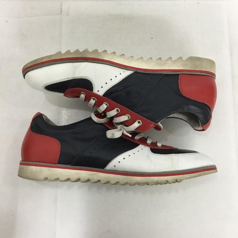 古着 USED スニーカー スニーカー GIANFRANCO LATTANZI 40 2733 無地 赤 / レッド / X 白 / ホワイト / X 紺 / ネイビー /  メンズ USED 古着 中古 10149455