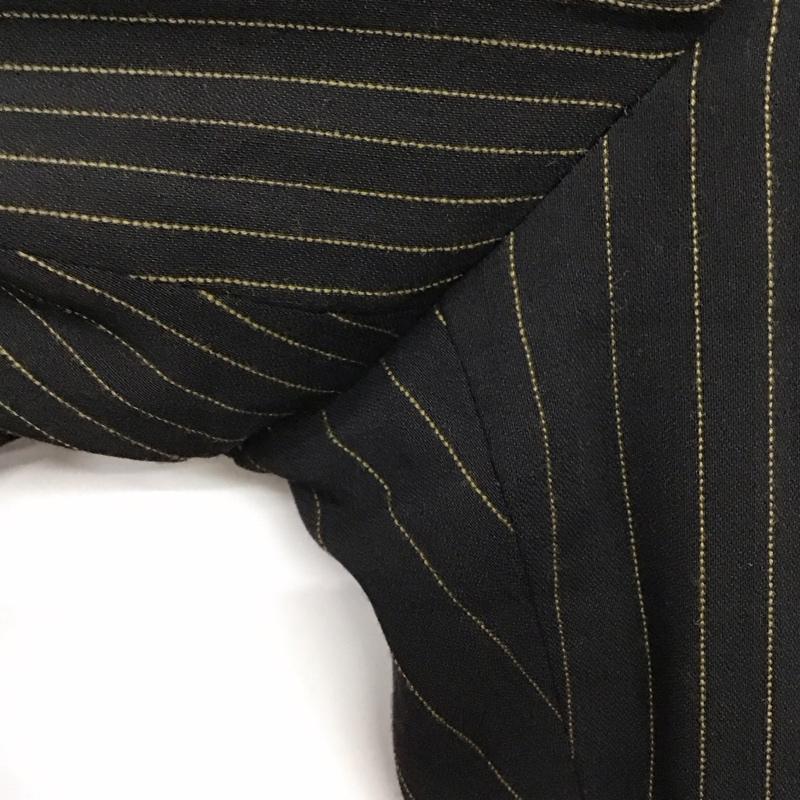 ジャンポールゴルチエ Jean Paul Gaultier パンツ スラックス スラックスパンツ ワイドパンツ センタータックパンツ ストレッチパンツ 48 ストライプ 黒 / ブラック /  メンズ USED 古着 中古 10142429