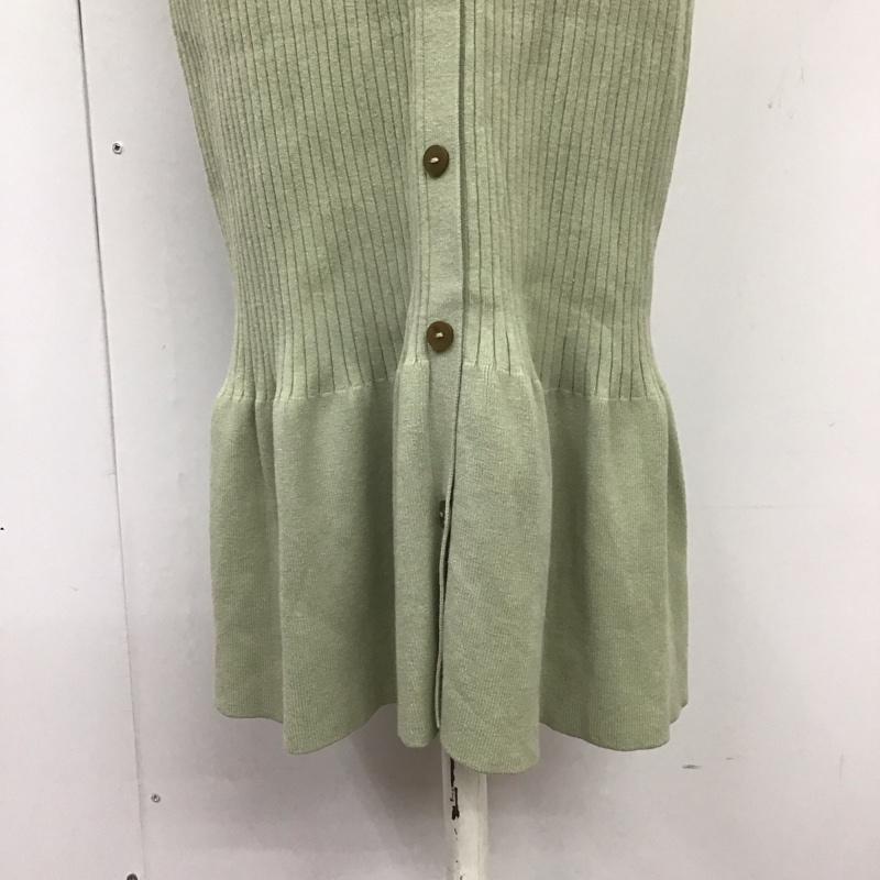 スナイデル SNIDEL ワンピース ロングスカート SWNO211060 Sustainaフロントボタンニットワンピース リブ 無地 薄緑 / ライトグリーン /  レディース USED 古着 中古 10121572